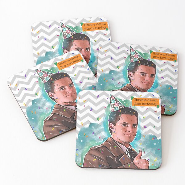Item preview, Twin peaks agent cooper damn fine birthday  designed and sold by Greetingsnerds.
