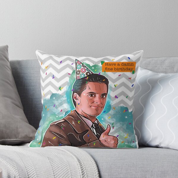 Item preview, Twin peaks agent cooper damn fine birthday  designed and sold by Greetingsnerds.