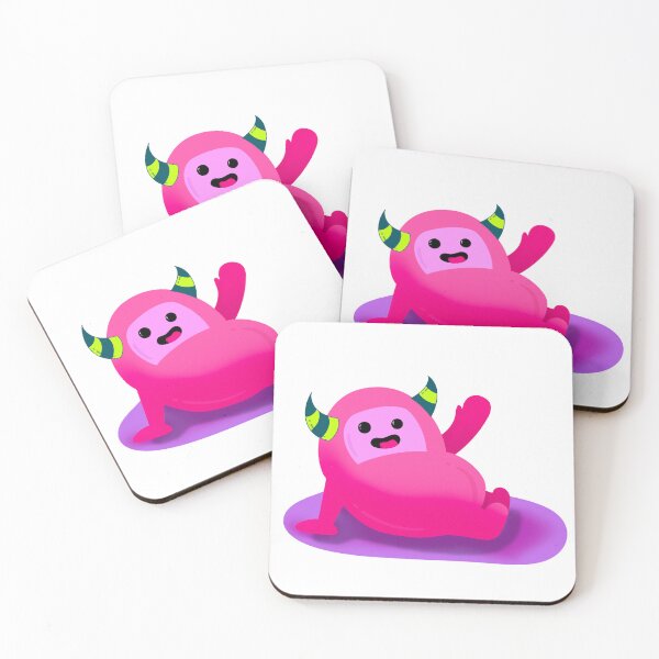 Item preview, happy pink monster designed and sold by stupidpotato1.