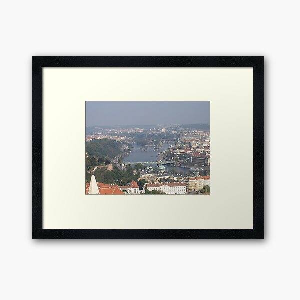 View of Prague From Above The City Framed Art Print