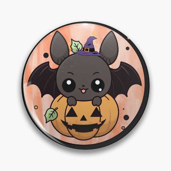 Item preview, CUTE HALLOWEEN BAT IN PUMPKIN designed and sold by Butterfliescorn.