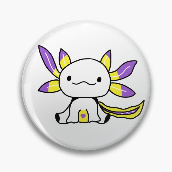 Item preview, Non Binary LGBTQ Pride Amphibious Axolotl designed and sold by GM-666.