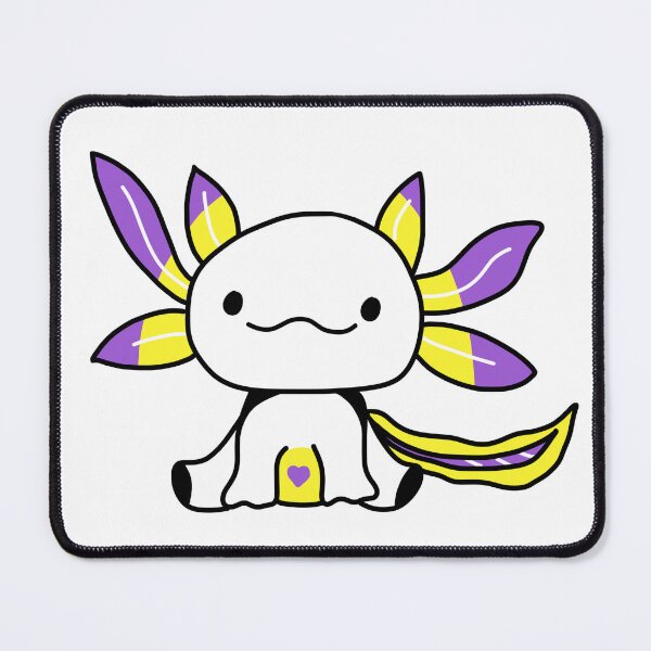 Item preview, Non Binary LGBTQ Pride Amphibious Axolotl designed and sold by GM-666.