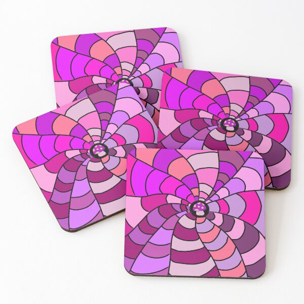 Item preview, Hypnotic mushroom pink designed and sold by LexSmithDesign.