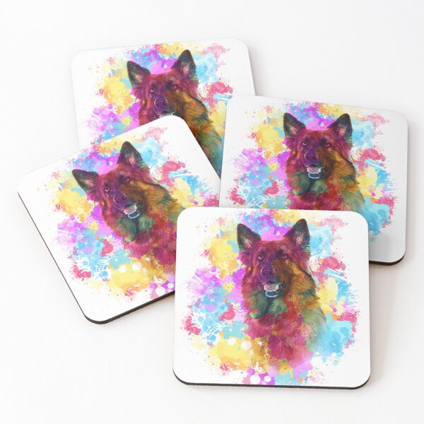 Item preview, german shepherd painting designed and sold by ksdesignsart.