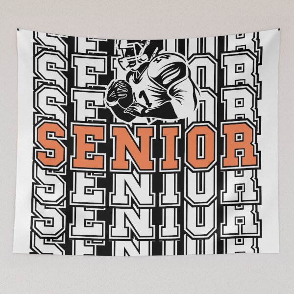 Item preview, Senior Football Player Grad Retro Sport Tipography 2024 Graduation 2025 designed and sold by HomeCoquette.