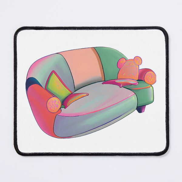 Item preview, Hidden Mickey on the Trippy Psychedelic Mouse Couch  designed and sold by The Art of dr.Ew.