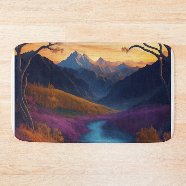 Item preview, Enchanted Denali: Quilled Paper Landscape Inspired by Van Gogh's Fantasy designed and sold by RedArtG09.