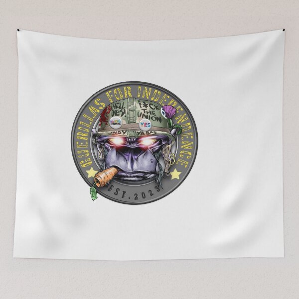 Item preview, GUERILLAS FOR INDY DARK GREY LOGO (2) designed and sold by IndyGuerillas.