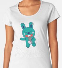 Some Bunny Loves To Party. Funny Party Shirts for Karaoke Singing Rabbit Lovers Women's Premium T-Shirt