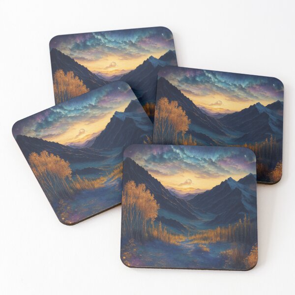 Item preview, Ethereal Filigree: Paper Art Fantasy of Denali National Park at Sunse designed and sold by RedArtG09.