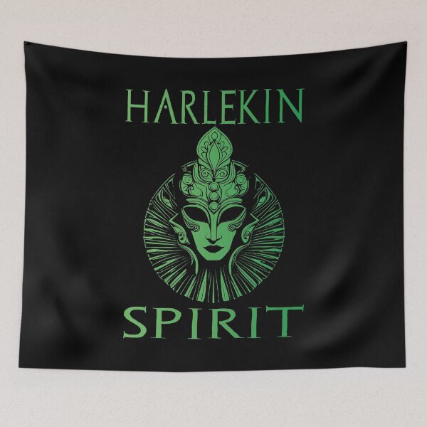 Item preview, Harlequin Spirit - Green 1 designed and sold by Soulemotion.