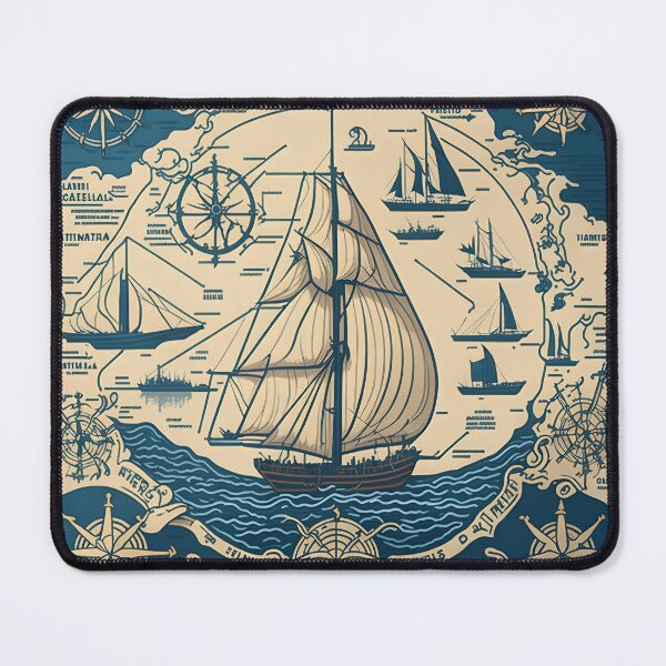 Item preview, Nautical Chart Map designed and sold by niaharry.
