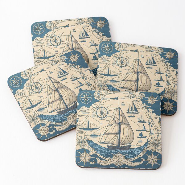 Item preview, Nautical Chart Map designed and sold by niaharry.