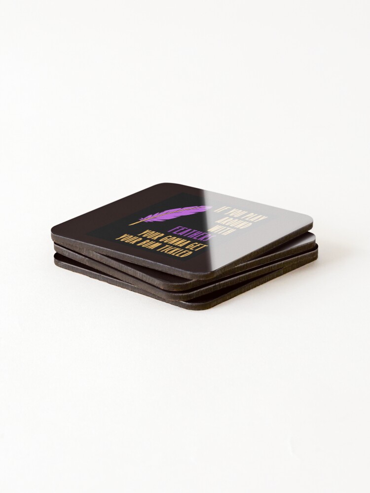Thumbnail 4 of 5, Coasters (Set of 4), TICKLED designed and sold by BOSSERY.