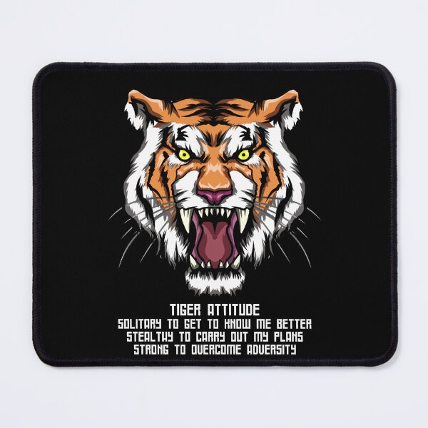 Item preview, Tiger attitude, solitary, stealthy, strong 9 designed and sold by Betuzo.