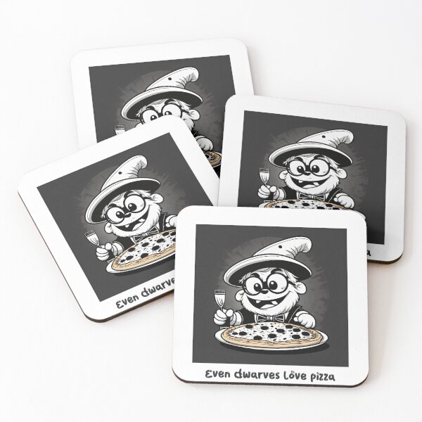 Item preview, Even dwarves love pizza designed and sold by ManikRaja.