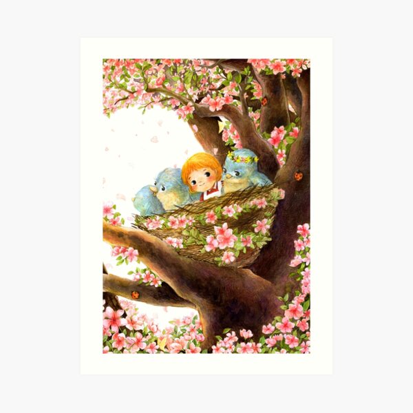 A Spring Scene Art Print