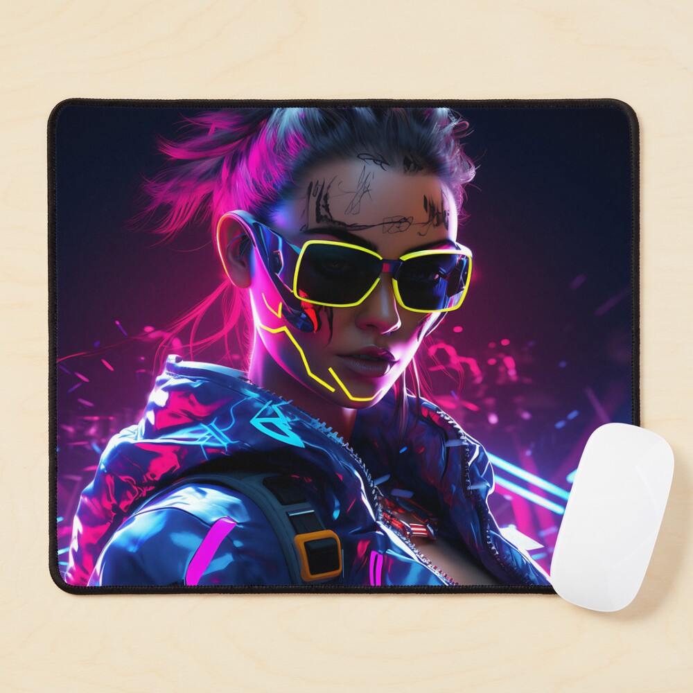 Cyberpunk Night City Mouse Pad for Sale by StellaTrove