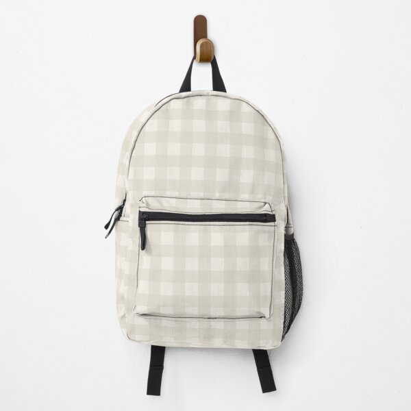 Item preview, Gingham Check Pattern in Mushroom Beige and Cream designed and sold by kierkegaard.