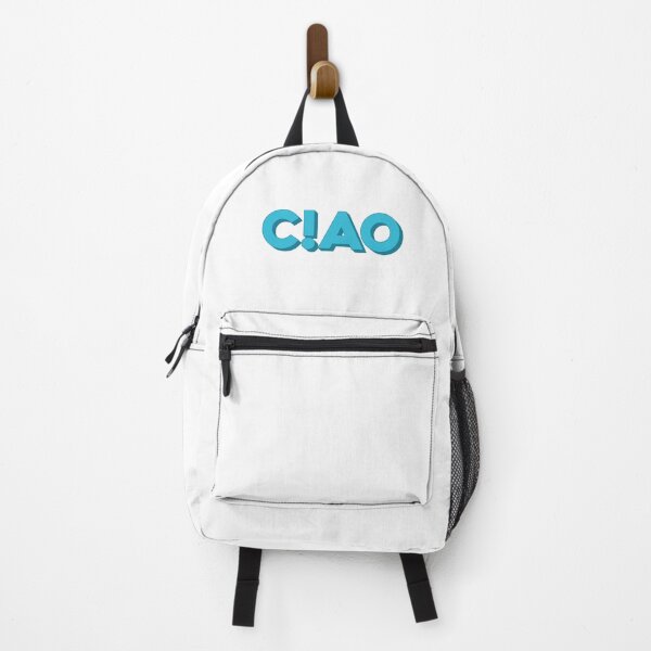 Item preview, Hello Ciao Salute Italian Goodbye - Typography Text Design - Blue color designed and sold by AMGraphicStudio.