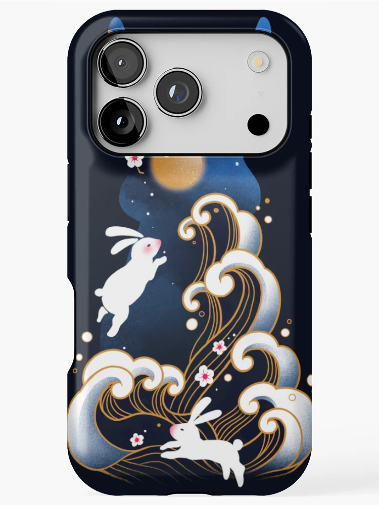 Thumbnail 1 of 4, iPhone Case, Water Rabbit designed and sold by winterglaze.