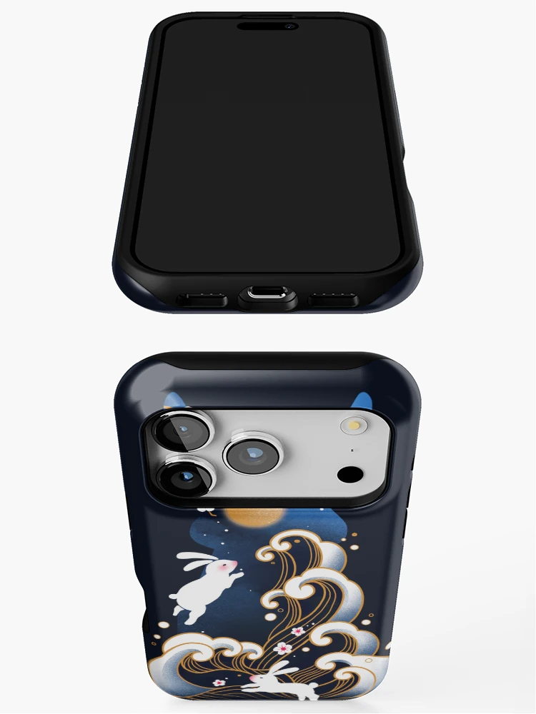 Thumbnail 3 of 4, iPhone Case, Water Rabbit designed and sold by winterglaze.