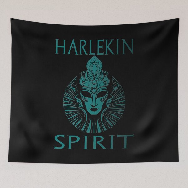 Item preview, Harlequin Spirit - Teal designed and sold by Soulemotion.