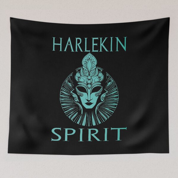 Item preview, Harlequin Spirit - Turquoise designed and sold by Soulemotion.