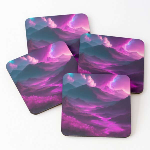 Item preview, Surreal Utopia: Glowing Mountains, Bioluminescent Flora, and Floating Isles designed and sold by RedArtG09.