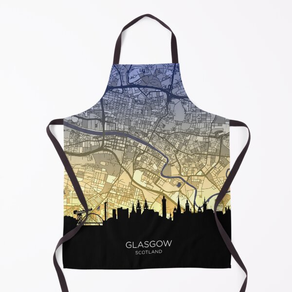 Item preview, Glasgow Skyline Map designed and sold by ArtPrints.