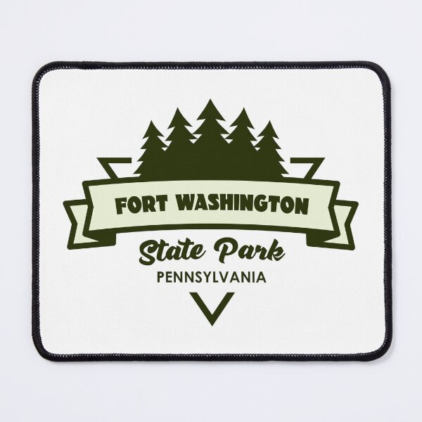 Item preview, Fort Washington State Park Pennsylvania Trees And Ribbon designed and sold by bivenart.