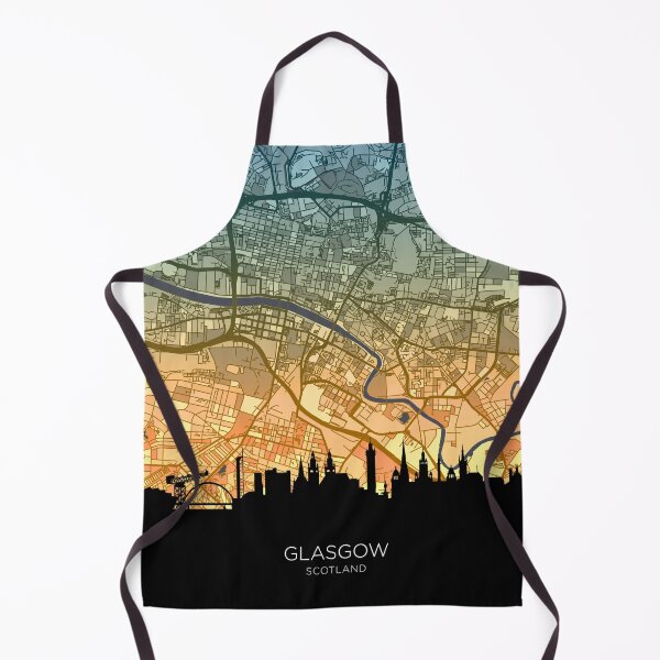 Item preview, Glasgow Skyline Map designed and sold by ArtPrints.