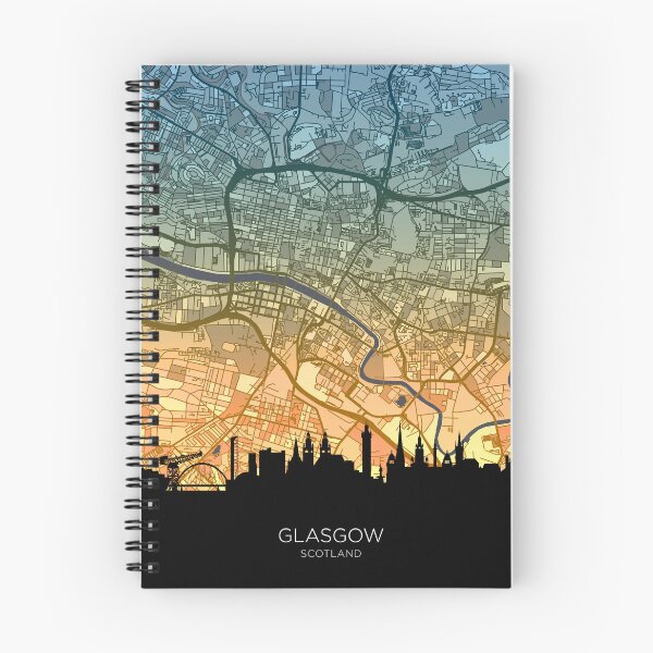 Item preview, Glasgow Skyline Map designed and sold by ArtPrints.