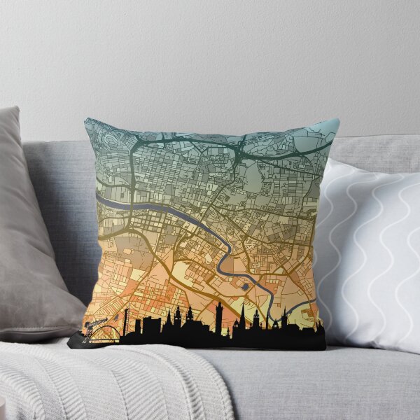 Item preview, Glasgow Skyline Map designed and sold by ArtPrints.