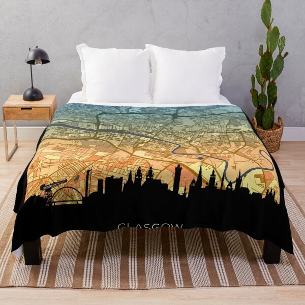Item preview, Glasgow Skyline Map designed and sold by ArtPrints.