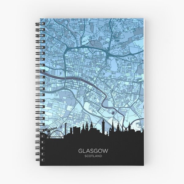 Item preview, Glasgow Skyline Map designed and sold by ArtPrints.