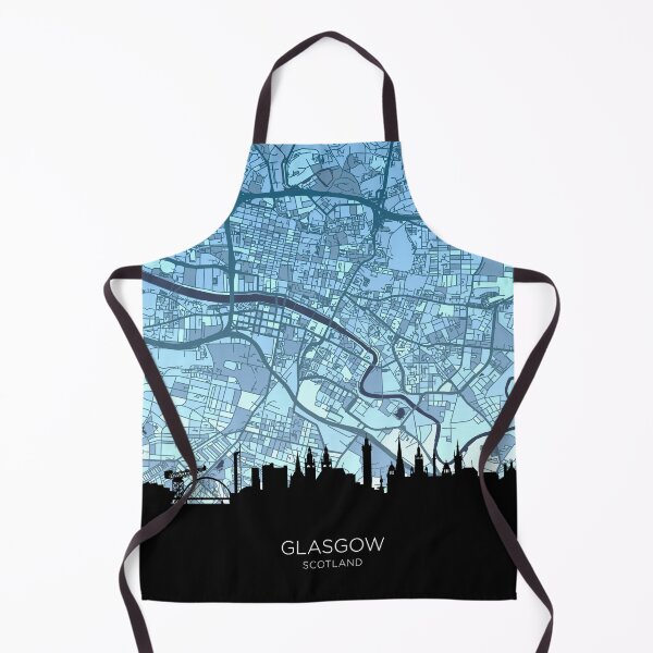 Item preview, Glasgow Skyline Map designed and sold by ArtPrints.