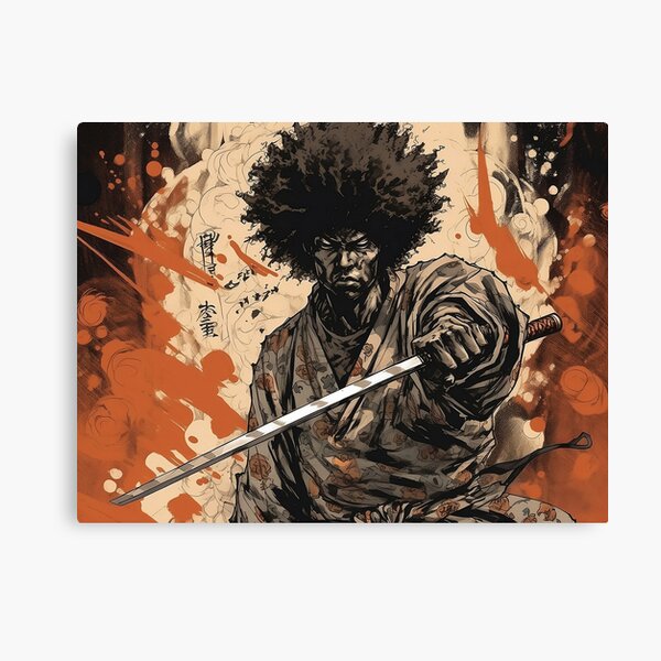 Afro Fighting Enemy Art - Afro Samurai Art Gallery