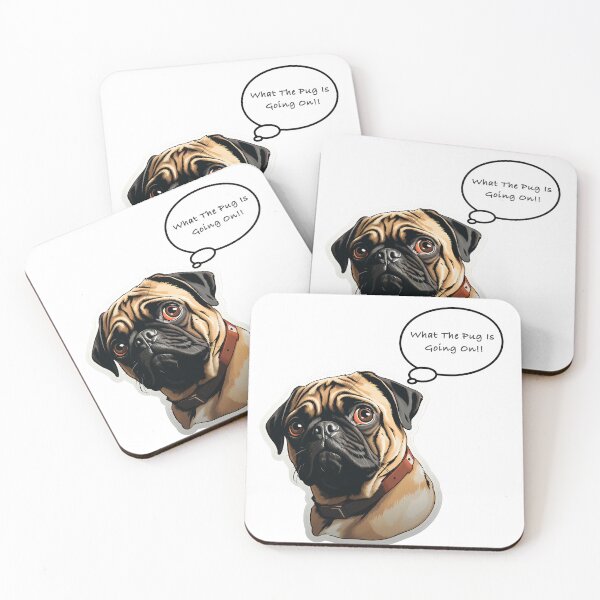 Item preview, What The Pug Is Going On!! designed and sold by SuperheroDogs.