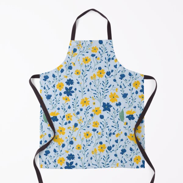 Item preview, Sunlit Meadows - Yellow & Blue Wildflower Symphony designed and sold by ArtShedUK.