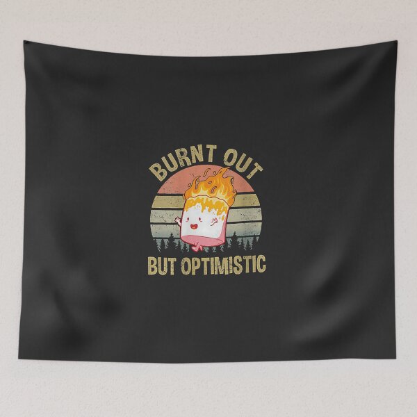 Item preview, Womens Burnt Out But Optimistic - Retro Vintage Sunset designed and sold by MyraMMankin.