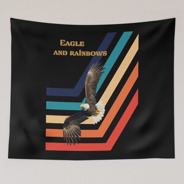 Item preview, Eagle and Rainbows designed and sold by CuteCatsCoffee.