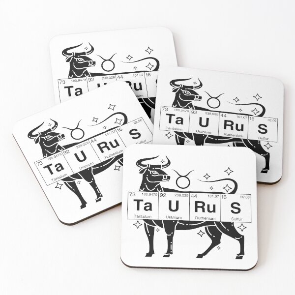 Item preview, Taurus Sign Periodic Table Letters designed and sold by humnoo.