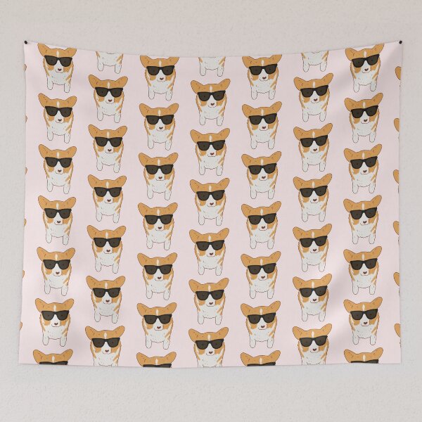 Item preview, Funny corgi wearing sunglasses  designed and sold by Mayarart.