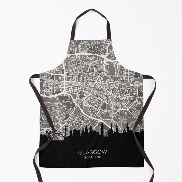 Item preview, Glasgow Skyline Map designed and sold by ArtPrints.