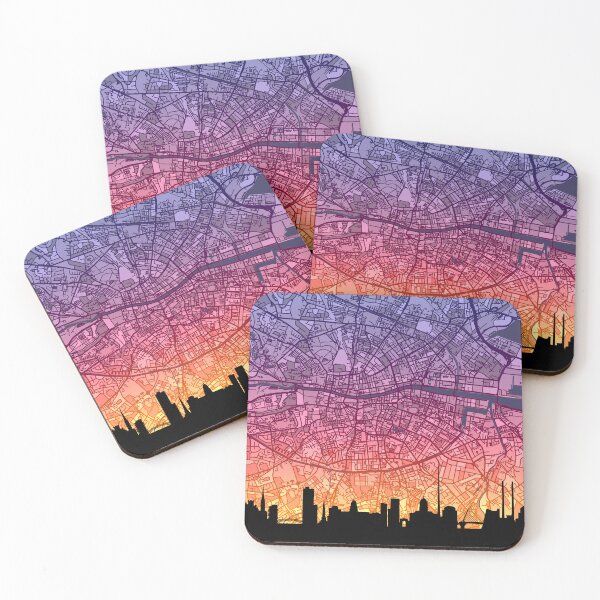Item preview, Dublin Skyline Map designed and sold by ArtPrints.