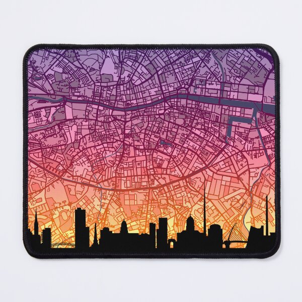 Item preview, Dublin Skyline Map designed and sold by ArtPrints.