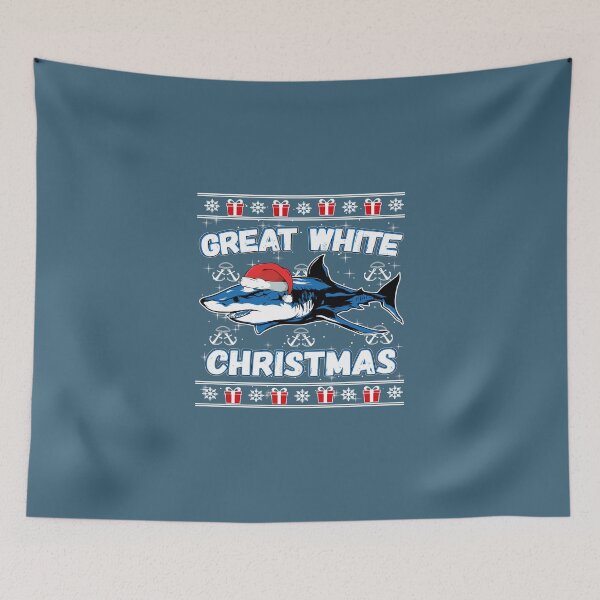 Item preview, Funny Ugly Christmas Sweater Great White Christmas Shark Lover Gift designed and sold by KhaylieEames.