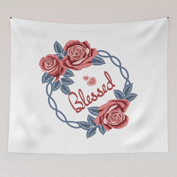 Item preview, Blessed Roses Wreath Art designed and sold by Ayesha Saleem.